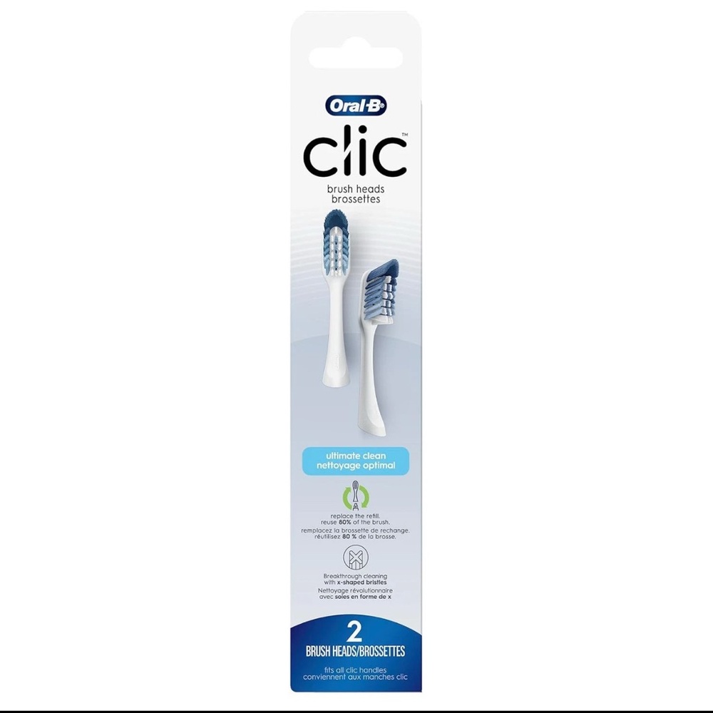Clic Brush Heads - white